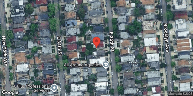 Aerial map of 890 EAST 35 STREET, Brooklyn