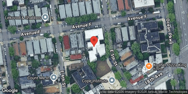 Aerial map of 420 AVENUE F, Brooklyn