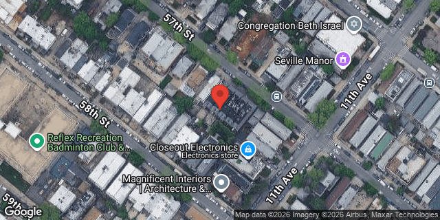 Aerial map of 1060 57 STREET, Brooklyn