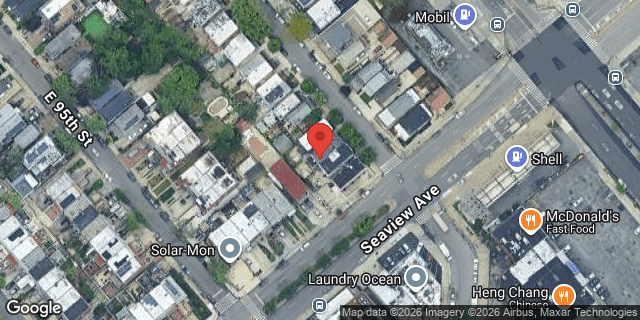Aerial map of 1644 EAST 96 STREET, Brooklyn