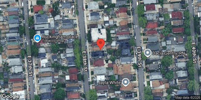 Aerial map of 893 EAST 38 STREET, Brooklyn