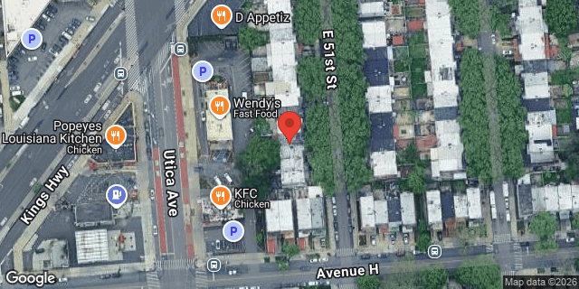 Aerial map of 1130 EAST 51 STREET, Brooklyn