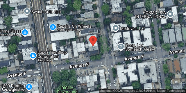 Aerial map of 724 EAST 2 STREET, Brooklyn