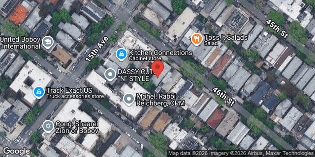 Aerial map of 1518 46 STREET, Brooklyn