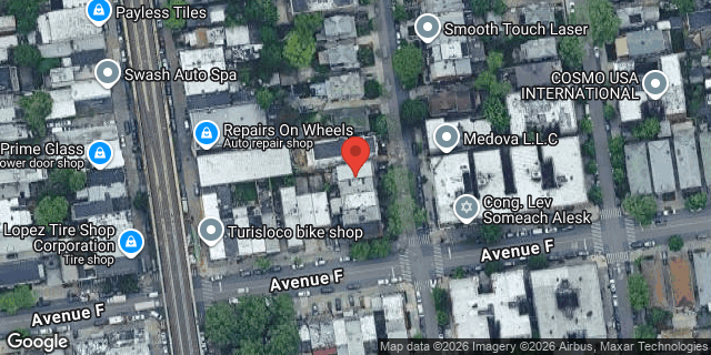 Aerial map of 718 EAST 2 STREET, Brooklyn
