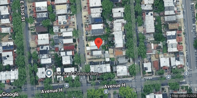Aerial map of 1005 EAST 54 STREET, Brooklyn