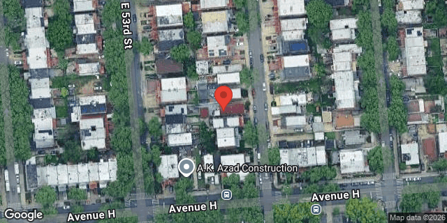 Aerial map of 1006 EAST 54 STREET, Brooklyn