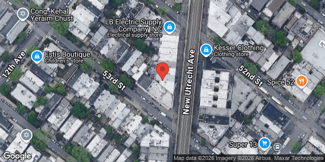 Aerial map of 5218 NEW UTRECHT AVENUE, Brooklyn