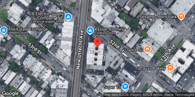 Aerial map of 5207 NEW UTRECHT AVENUE, Brooklyn