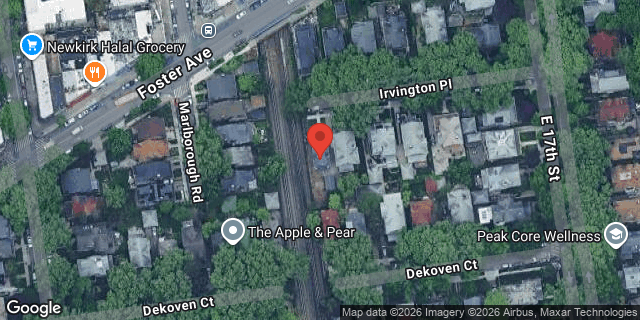 Aerial map of 4 IRVINGTON PLACE, Brooklyn