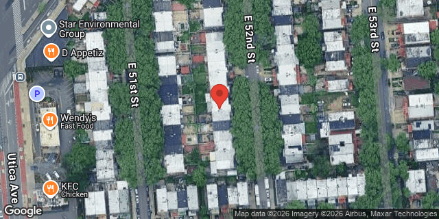 Aerial map of 1082 EAST 52 STREET, Brooklyn