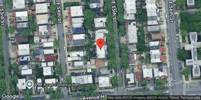 Aerial map of 966 EAST 55 STREET, Brooklyn