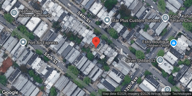 Aerial map of 1160 54 STREET, Brooklyn