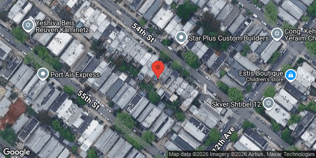 Aerial map of 1158 54 STREET, Brooklyn