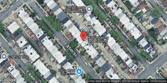 Aerial map of 1143 EAST 85 STREET, Brooklyn