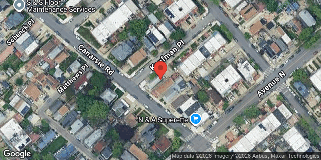 Aerial map of 1575 CANARSIE ROAD, Brooklyn
