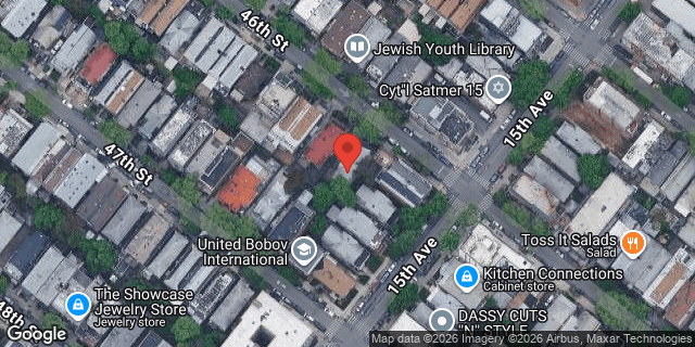 Aerial map of 1472 46 STREET, Brooklyn