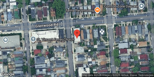 Aerial map of 3802 GLENWOOD ROAD, Brooklyn