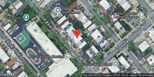 Aerial map of 1063 EAST 83 STREET, Brooklyn