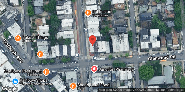 Aerial map of 3001 GLENWOOD ROAD, Brooklyn