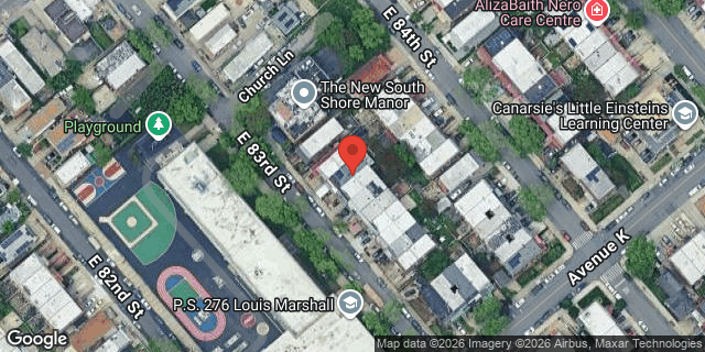 Aerial map of 1053 EAST 83 STREET, Brooklyn