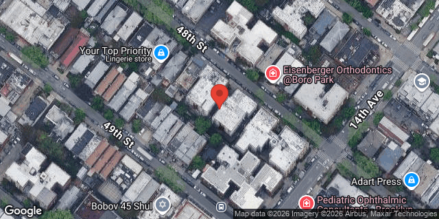 Aerial map of 1360 48 STREET, Brooklyn