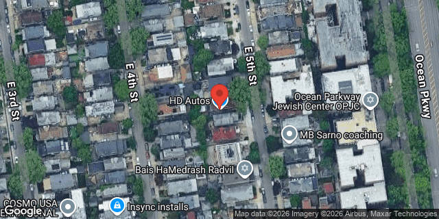 Aerial map of 724 EAST 5 STREET, Brooklyn