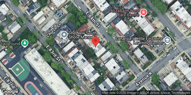 Aerial map of 1056 EAST 84 STREET, Brooklyn