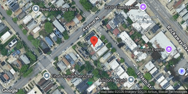 Aerial map of 1576 EAST 96 STREET, Brooklyn