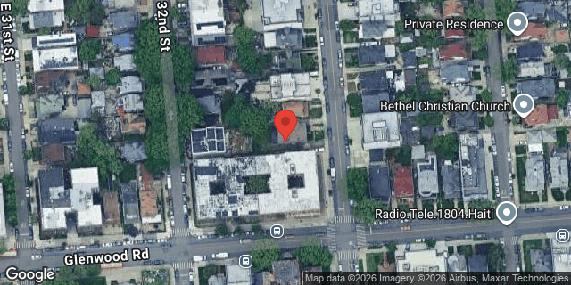 Aerial map of 1566 NEW YORK AVENUE, Brooklyn