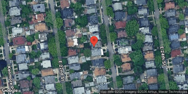 Aerial map of 638 EAST 23 STREET, Brooklyn