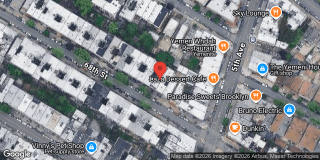 Aerial map of 465 68 STREET, Brooklyn