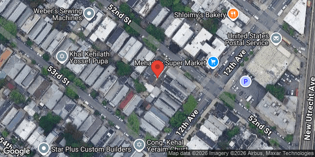 Aerial map of 1172 52 STREET, Brooklyn
