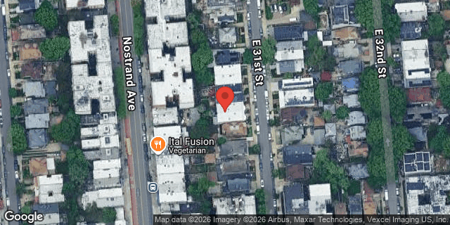 Aerial map of 658 EAST 31 STREET, Brooklyn