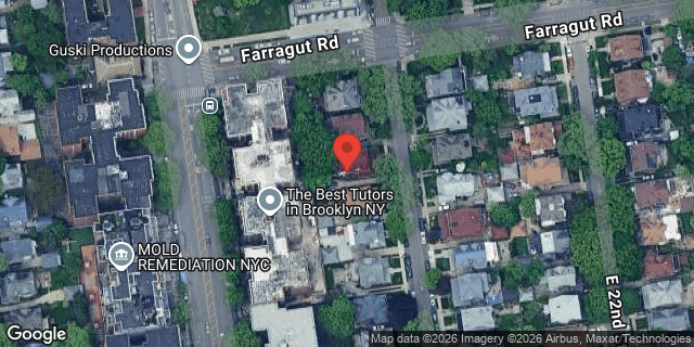 Aerial map of 762 EAST 21 STREET, Brooklyn