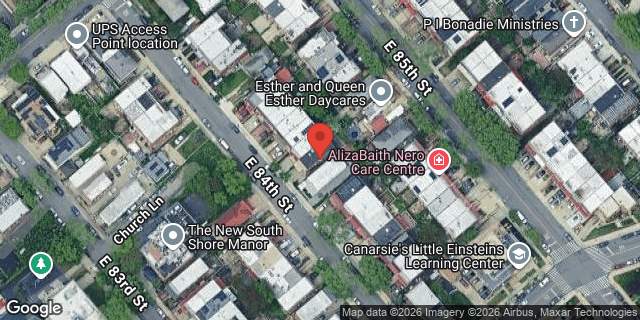Aerial map of 1043 EAST 84 STREET, Brooklyn