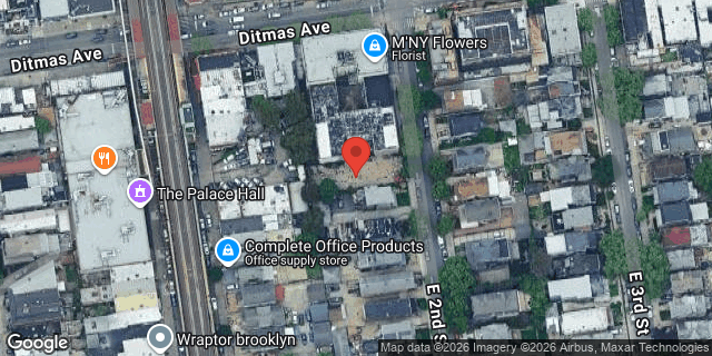 Aerial map of 652 EAST 2 STREET, Brooklyn