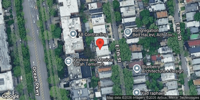 Aerial map of 680 EAST 7 STREET, Brooklyn