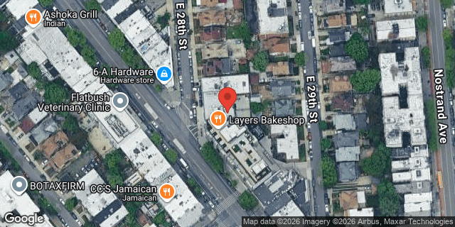 Aerial map of 639 EAST 28TH STREET, Brooklyn