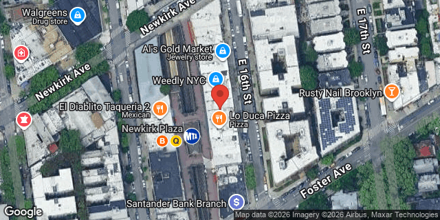 Aerial map of 616 EAST 16 STREET, Brooklyn