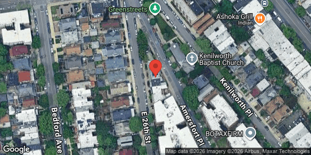 Aerial map of 629 EAST 26 STREET, Brooklyn
