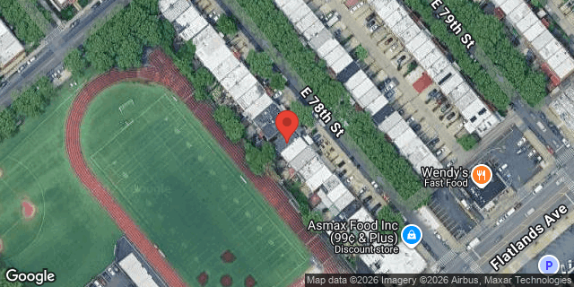 Aerial map of 738 EAST 78 STREET, Brooklyn