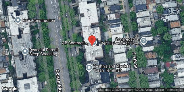 Aerial map of 545 OCEAN PARKWAY, Brooklyn