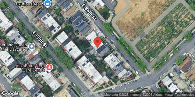 Aerial map of 1064 EAST 86 STREET, Brooklyn