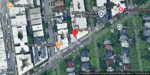 Aerial map of 1702 NEWKIRK AVE, Brooklyn