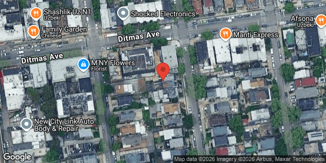 Aerial map of 676 EAST 3 STREET, Brooklyn