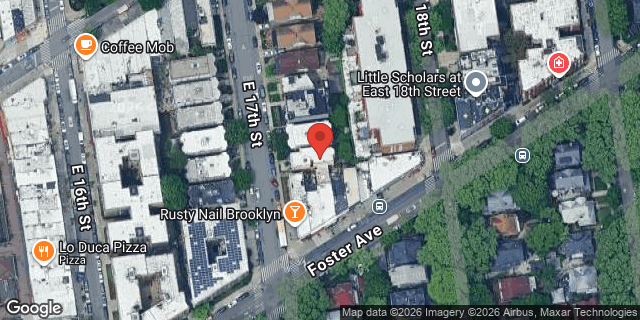 Aerial map of 623 EAST 17 STREET, Brooklyn