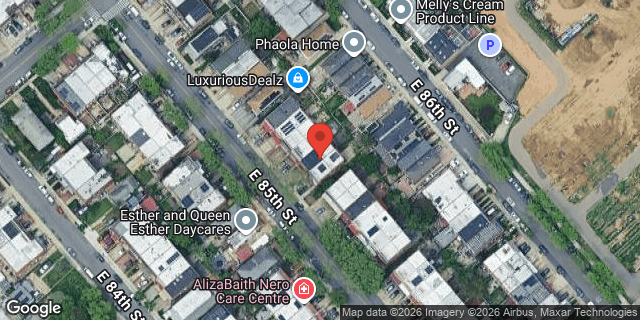 Aerial map of 1041 EAST 85 STREET, Brooklyn