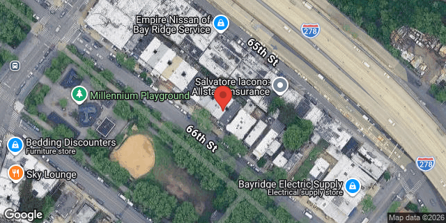 Aerial map of 541 66 STREET, Brooklyn