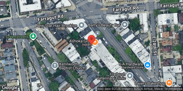 Aerial map of 1434 FLATBUSH AVENUE, Brooklyn